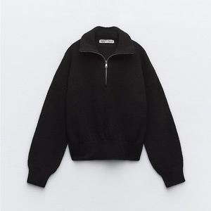 Zara Knit Half Zip Sweater